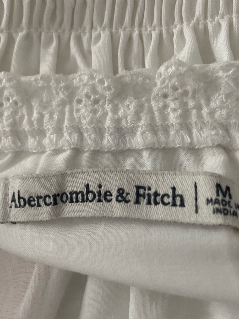 Abercrombie & Fitch White Smocked Maxi Dress - Picture 3 of 7